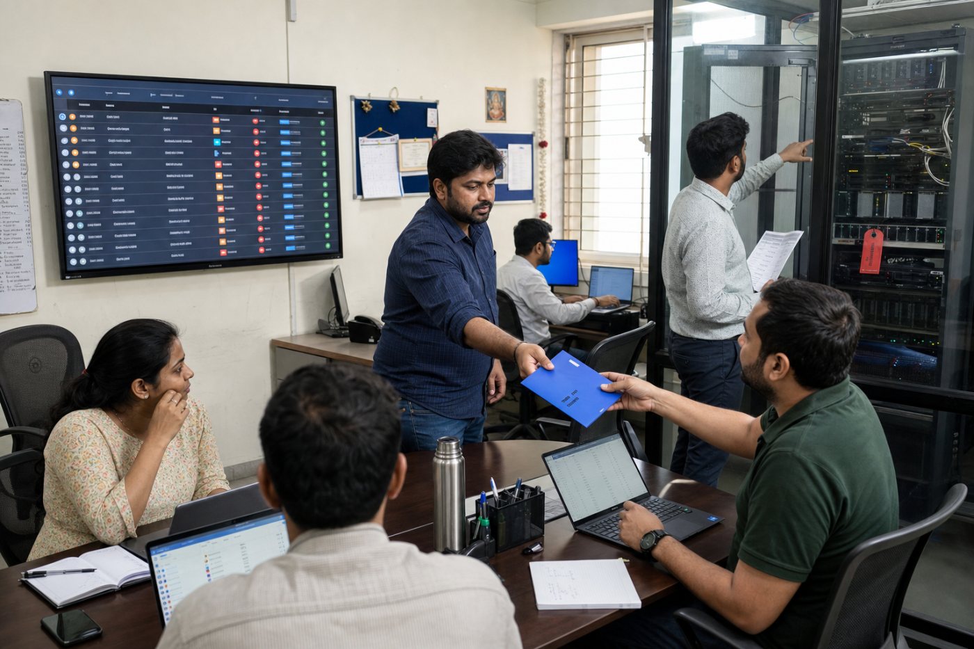 पहले घंटे में प्रभावित संपत्तियों, बाहरी पहुँच और KEV स्थिति की जाँच से उच्च-जोखिम सेवा की कतार बनती है।