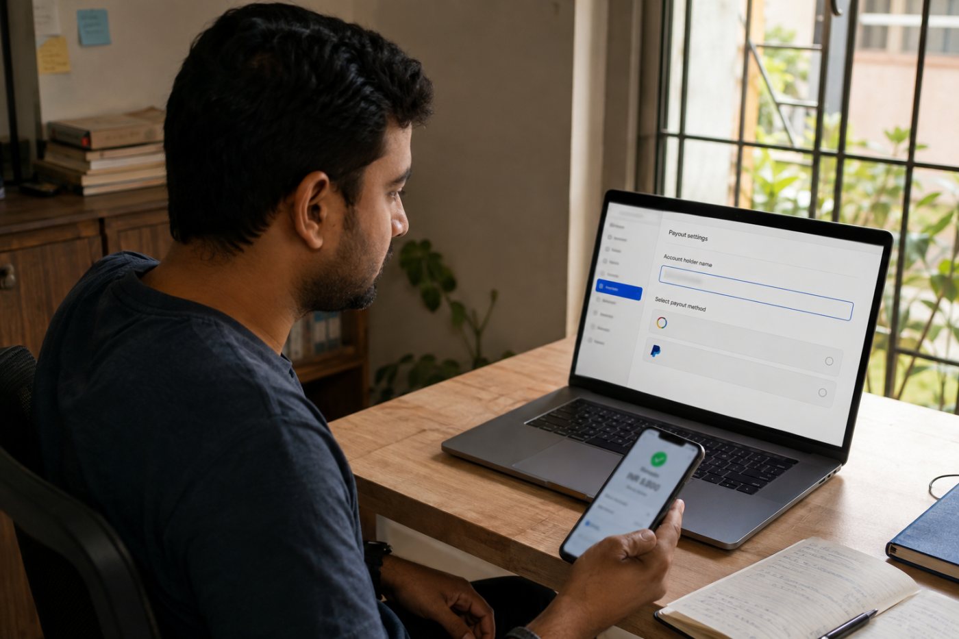 Mindrift खाते के नाम का मिलान और भुगतान लागत के बाद भारतीय बैंक में पहुँची INR राशि