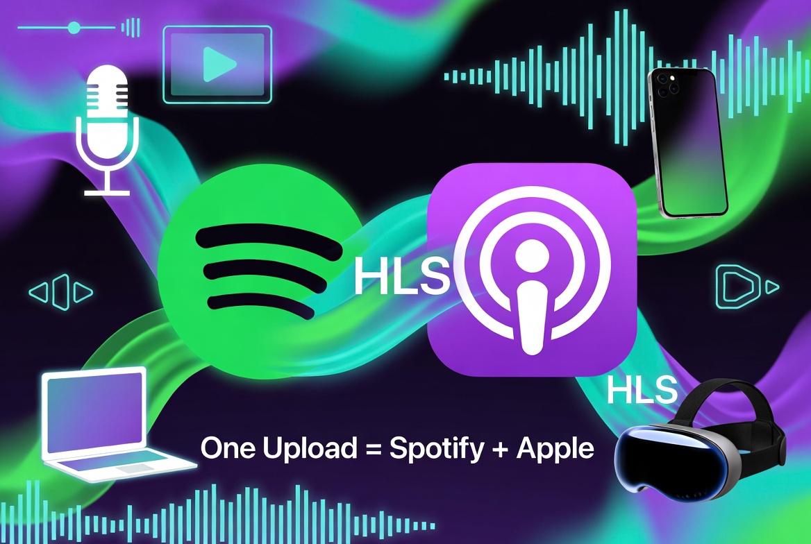 Spotify Embraces Apple’s HLS Tech for Video Podcasts, Simplifying Cross-Platform Publishing