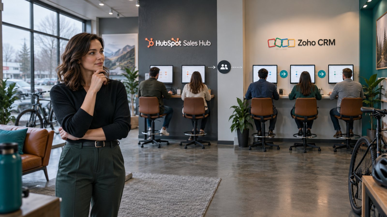 HubSpot apo Zoho CRM: plani falas humbet peshë sapo nis automatizimi