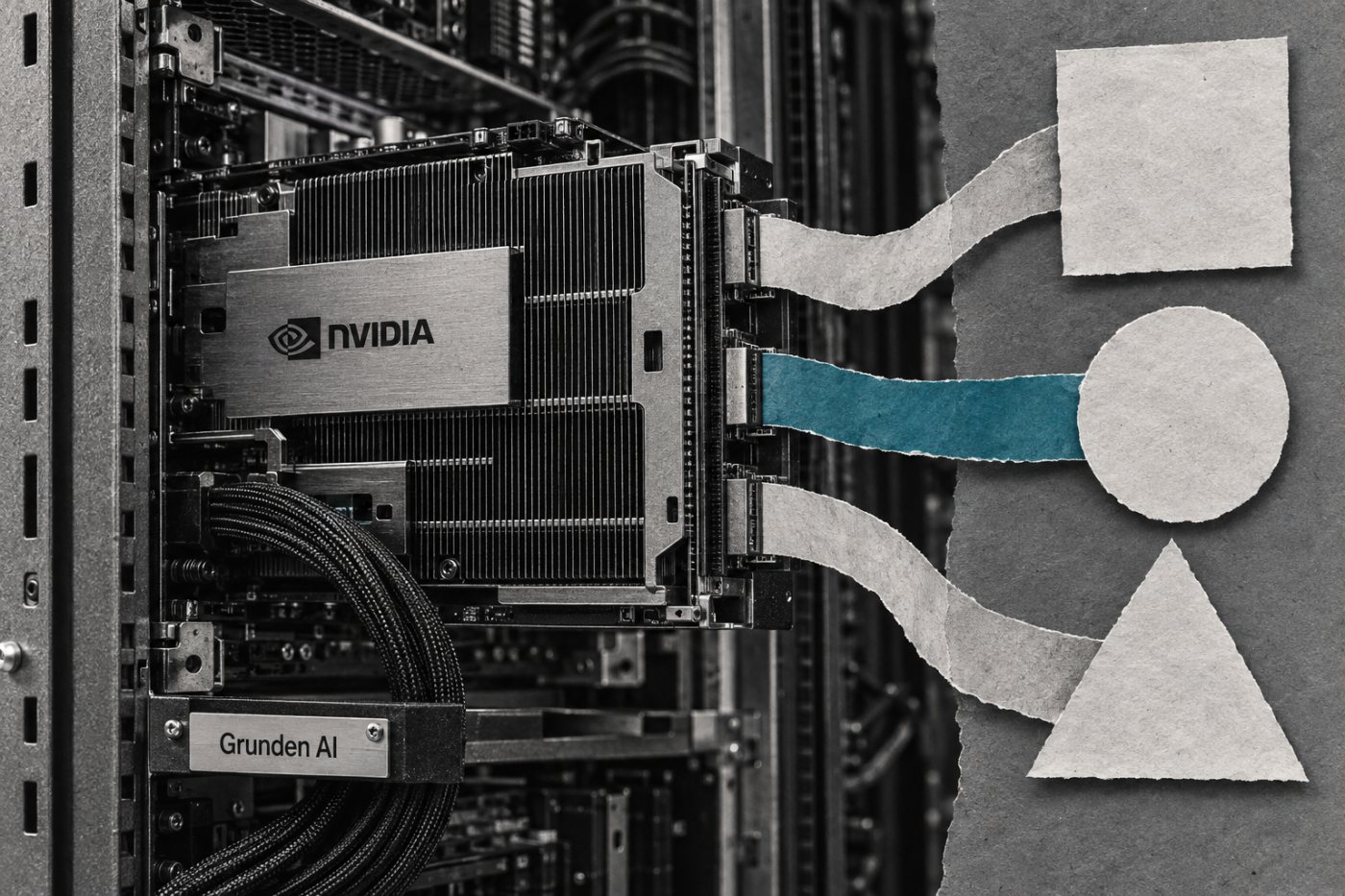 Grunden AI:s Nvidia-baserade GPU-kapacitet som gemensam grund för åtkomst till olika AI-modeller.