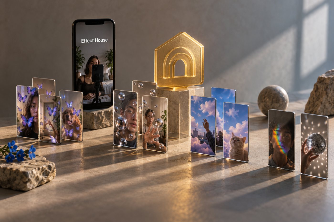 Insigna Gold din Effect House depinde de efecte publicate și de folosirea mai multor efecte în videoclipuri TikTok.