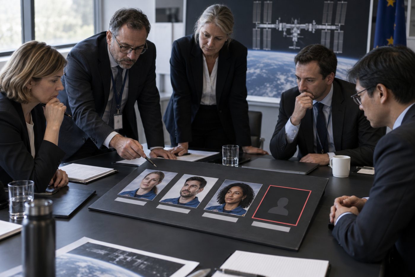 Three proposed Vast crew roles are assigned while a fourth member and final partner approval remain pending.