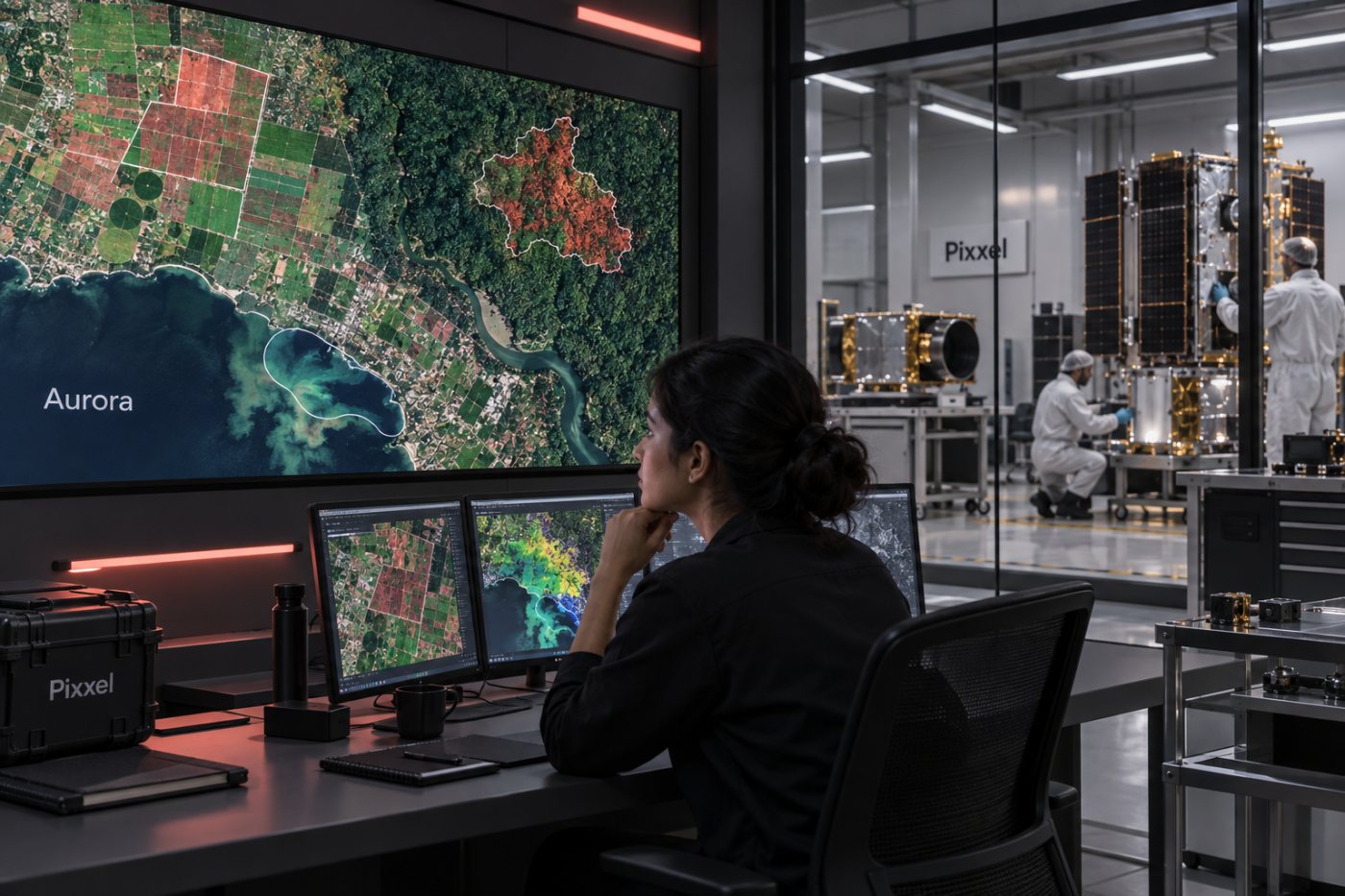 Pixxel verbindet Satellitensensorik, Aurora-Analysen und staatliche Raumfahrtsysteme.