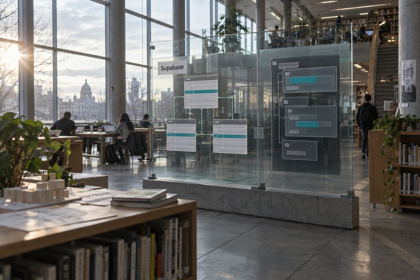 Tas pats programėlės įrašas susietose „Supabase“ lentelėse ir „Cloud Firestore“ dokumentų kolekcijoje.