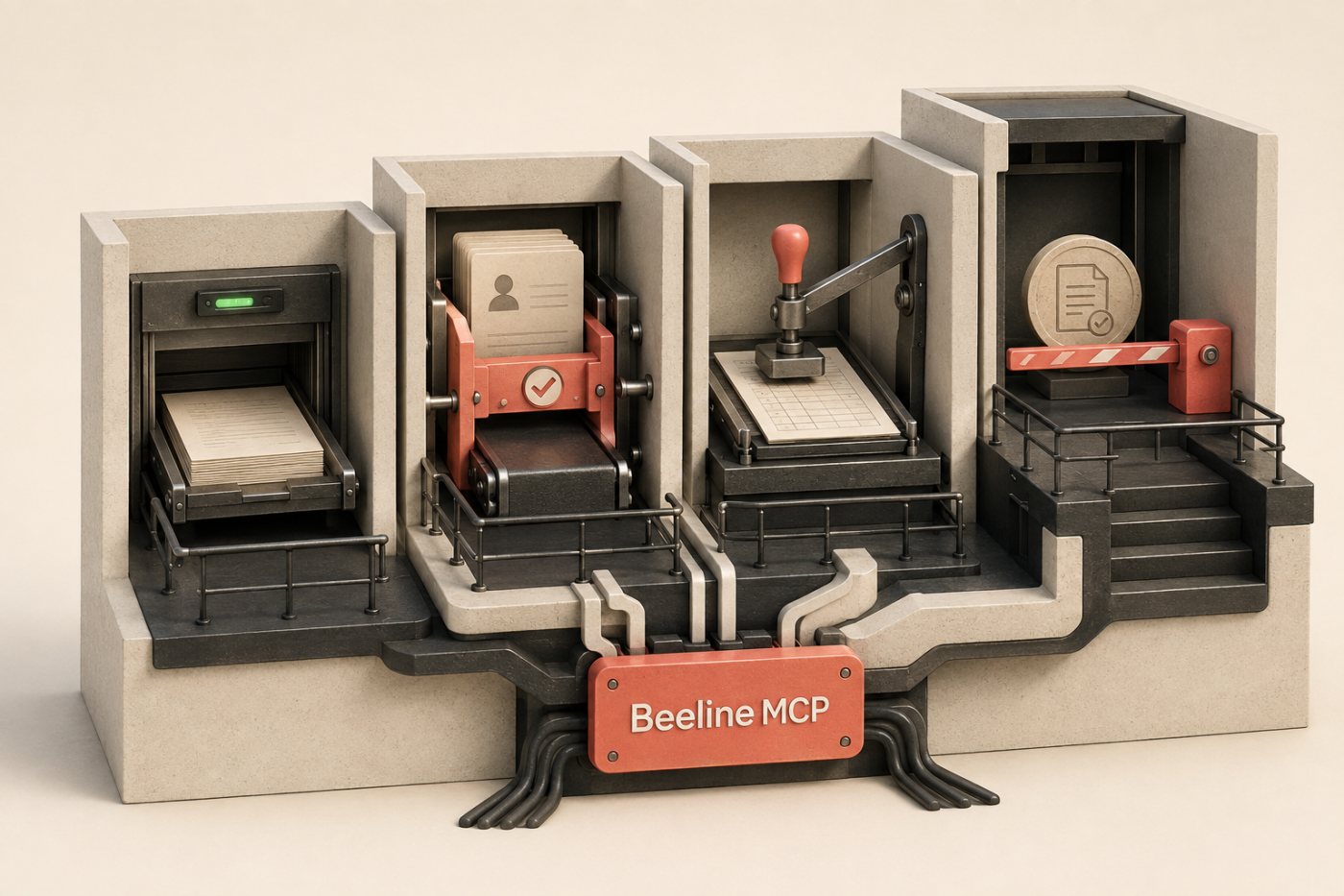 Beeline MCPが照会、候補者処理、業務承認、支払い承認を役割別に扱う流れ