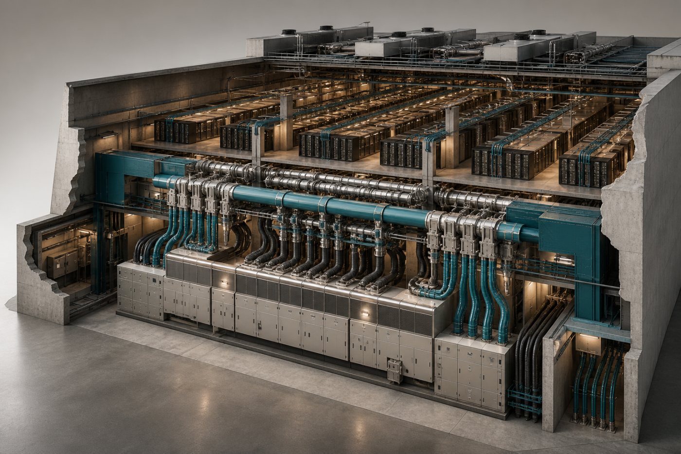 Altı yıllık taahhüdün ölçeğini gösteren 460 MW’lık veri merkezi ve güç altyapısı