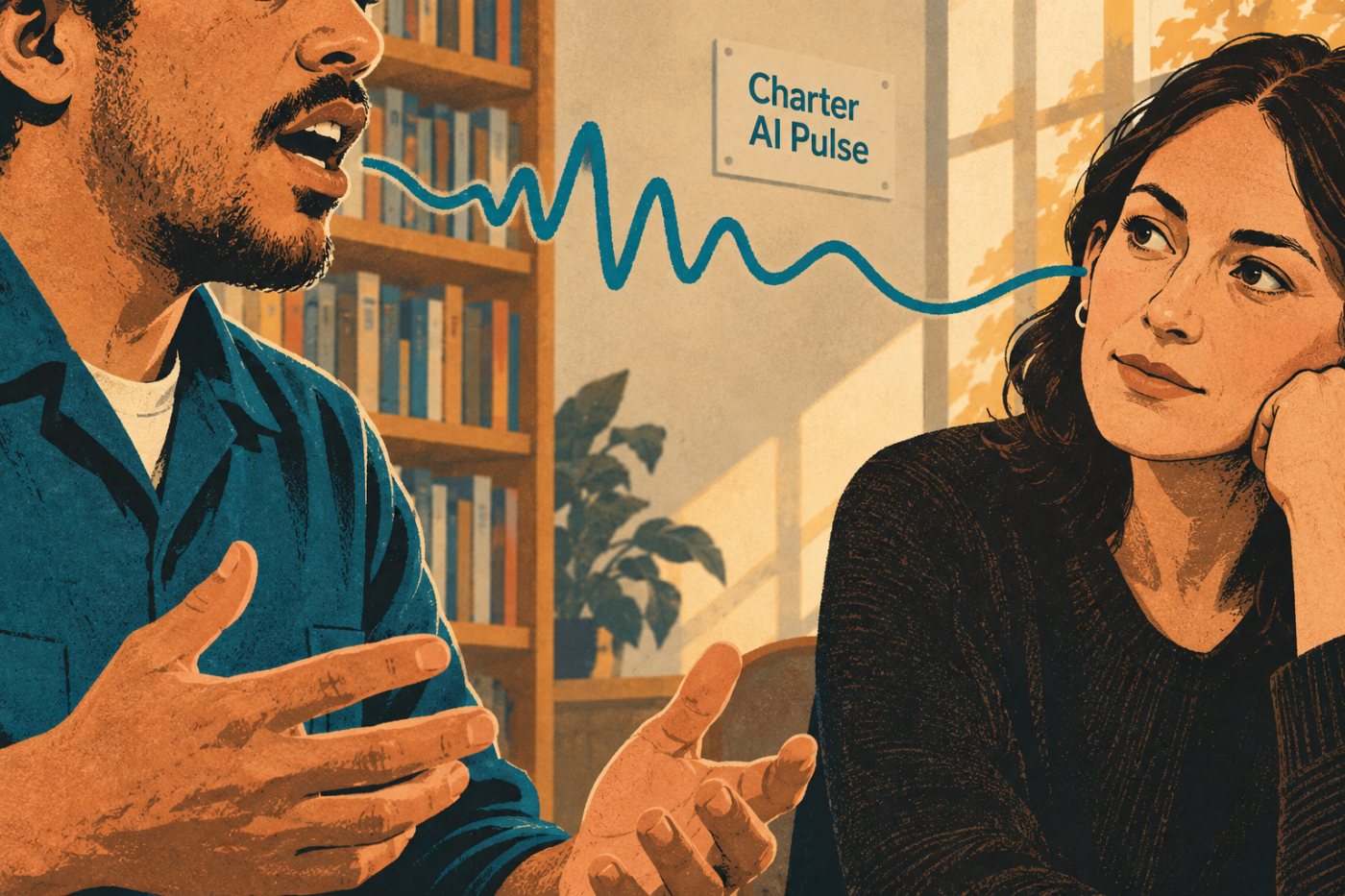 Un interviu cu un utilizator al IA oferă context răspunsurilor din cercetarea Charter AI Pulse.