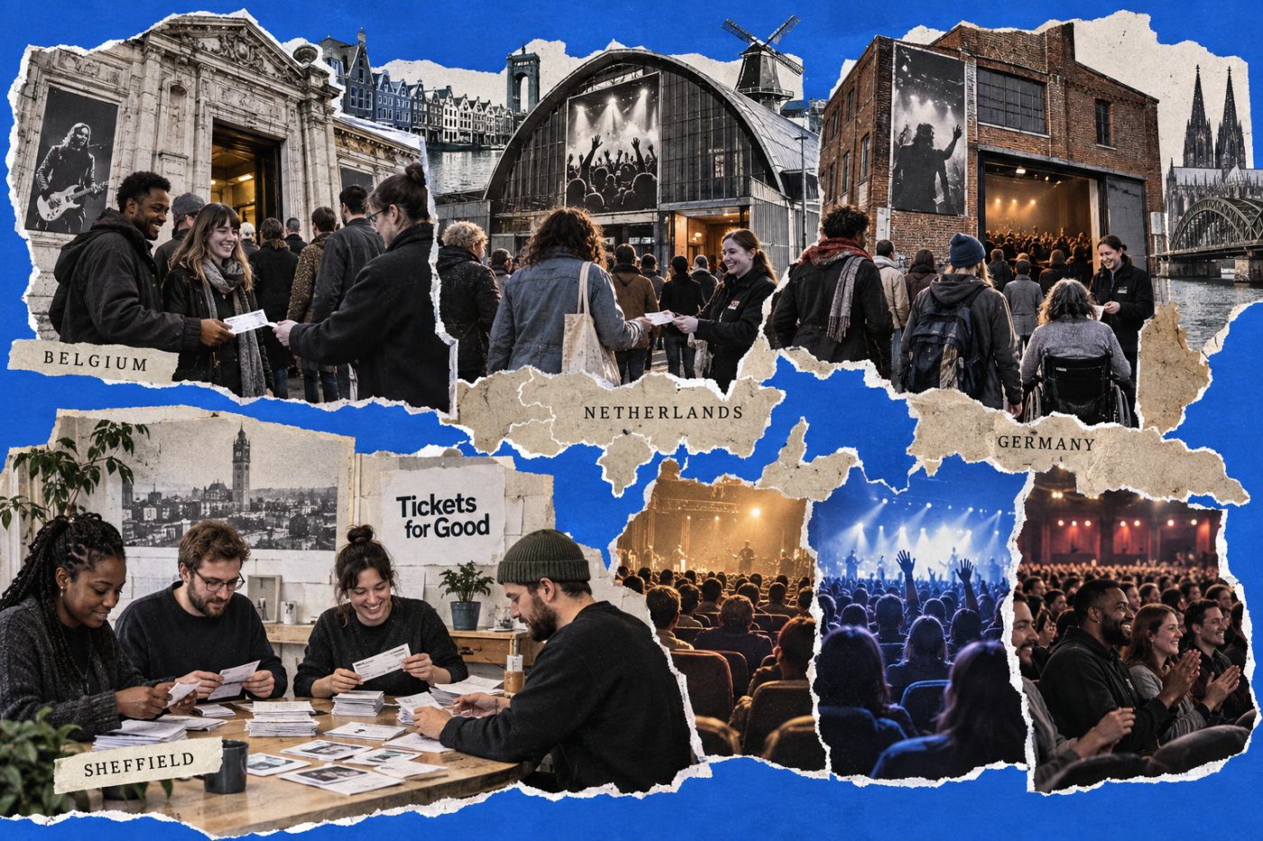 Tickets for Good coordonne la redistribution de billets dans ses marchés européens, notamment en Belgique, aux Pays-Bas et en Allemagne.