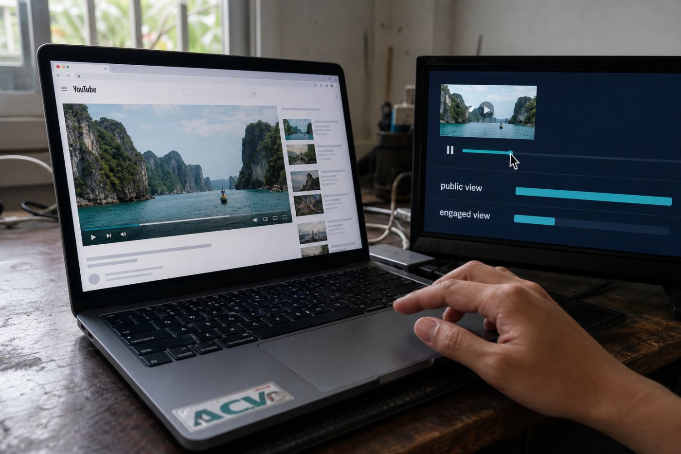 Một video YouTube bắt đầu phát từ khung hình đầu trong khi engaged view chỉ phản ánh lượt xem tiếp tục hoặc được chủ động mở.