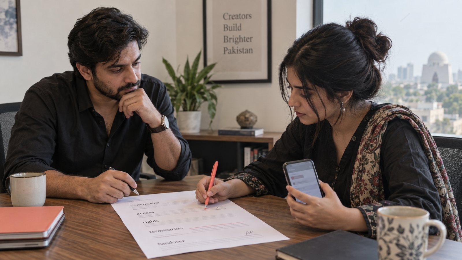 Creator agency contract: کمیشن کے ساتھ نکلنے کی شرط بھی لکھیں