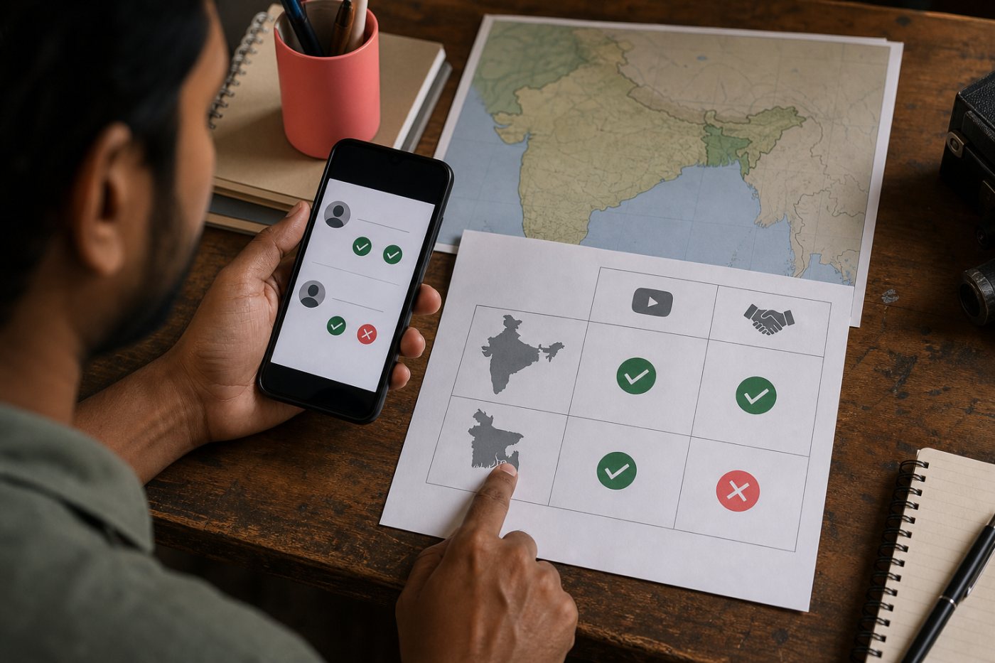 YPP উভয় দেশে থাকলেও Creator Partnerships তালিকায় ভারত থাকা ও বাংলাদেশ না থাকার তুলনা