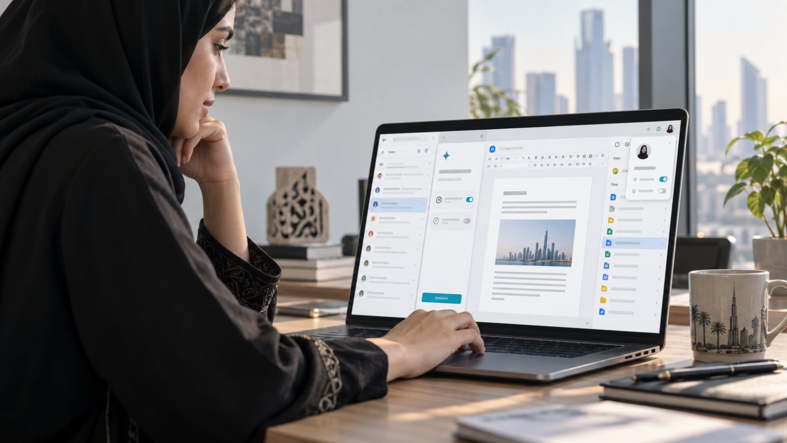 Gemini يعمل بين تطبيقات Workspace، لكن الوصول يتوقف على إعدادين