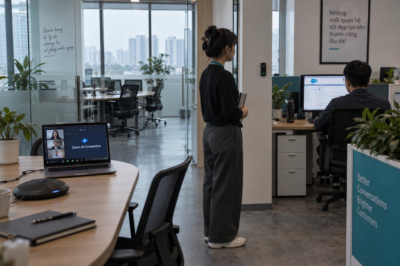 Bản tóm tắt cuộc họp Zoom chỉ vào hồ sơ Salesforce khi nhóm thiết lập đúng luồng đồng bộ.