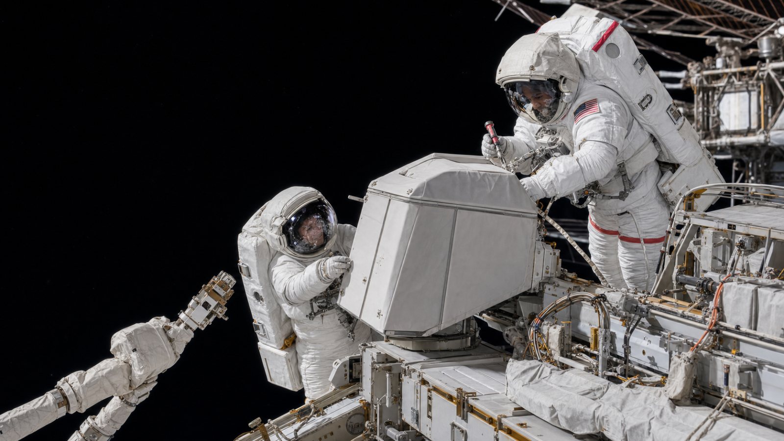 ISS Antenna Is Back Online After a 6½-Hour Spacewalk