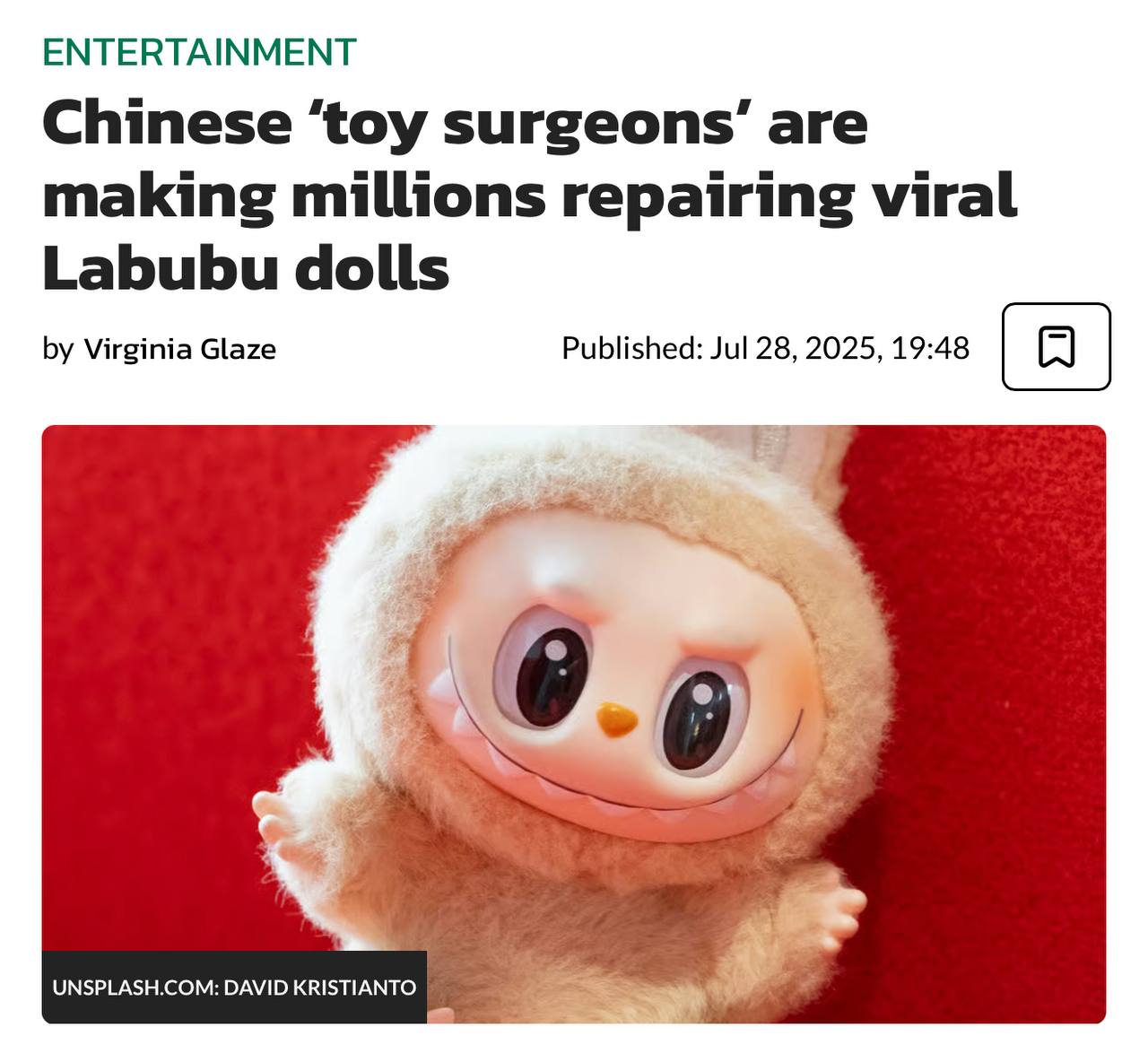 China’s Booming Business: Repairing Labubu Dolls for Millions