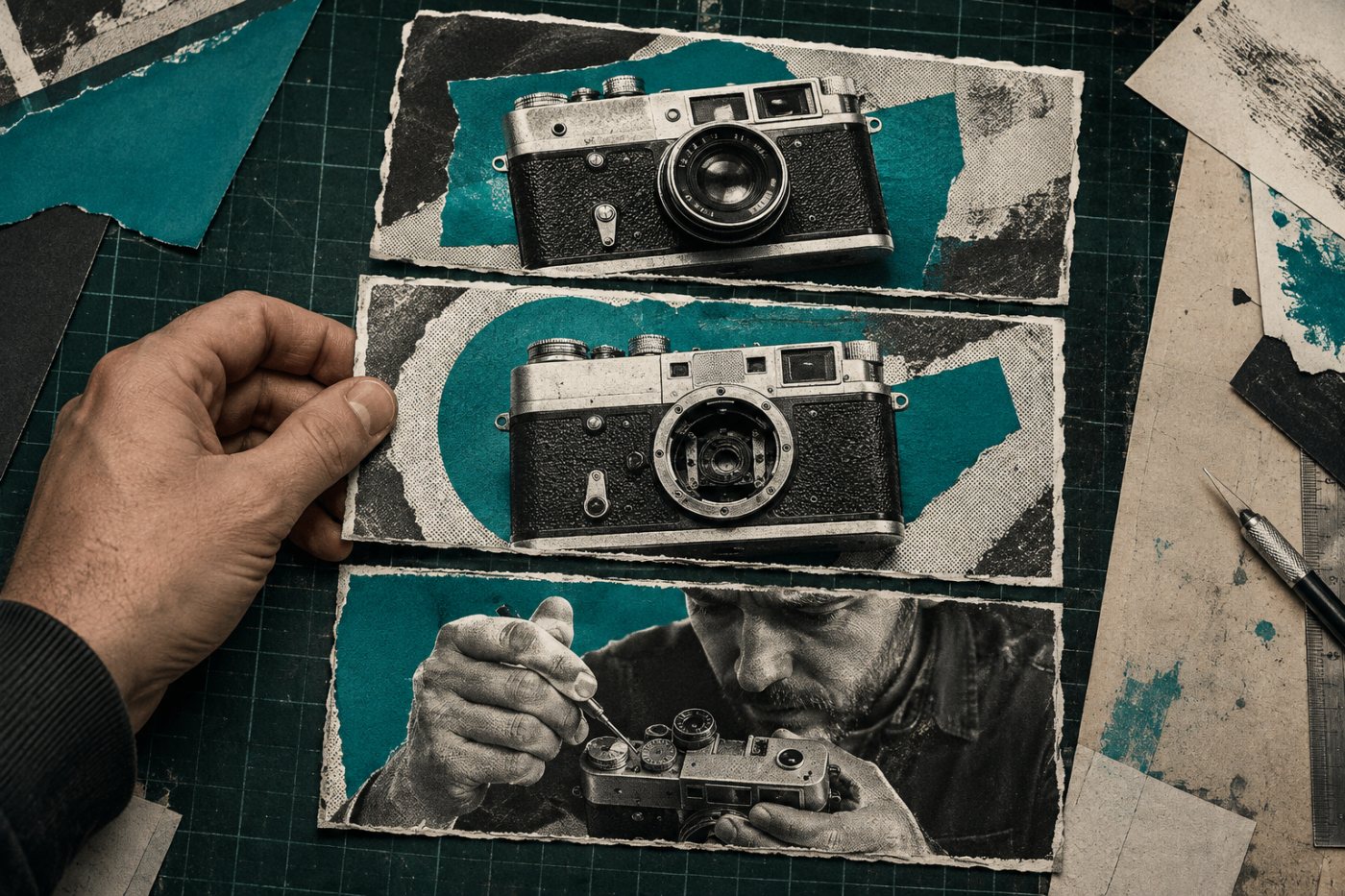 Três hipóteses de miniatura com conceitos distintos comparam resultado, objeto central e apresentador do mesmo vídeo.
