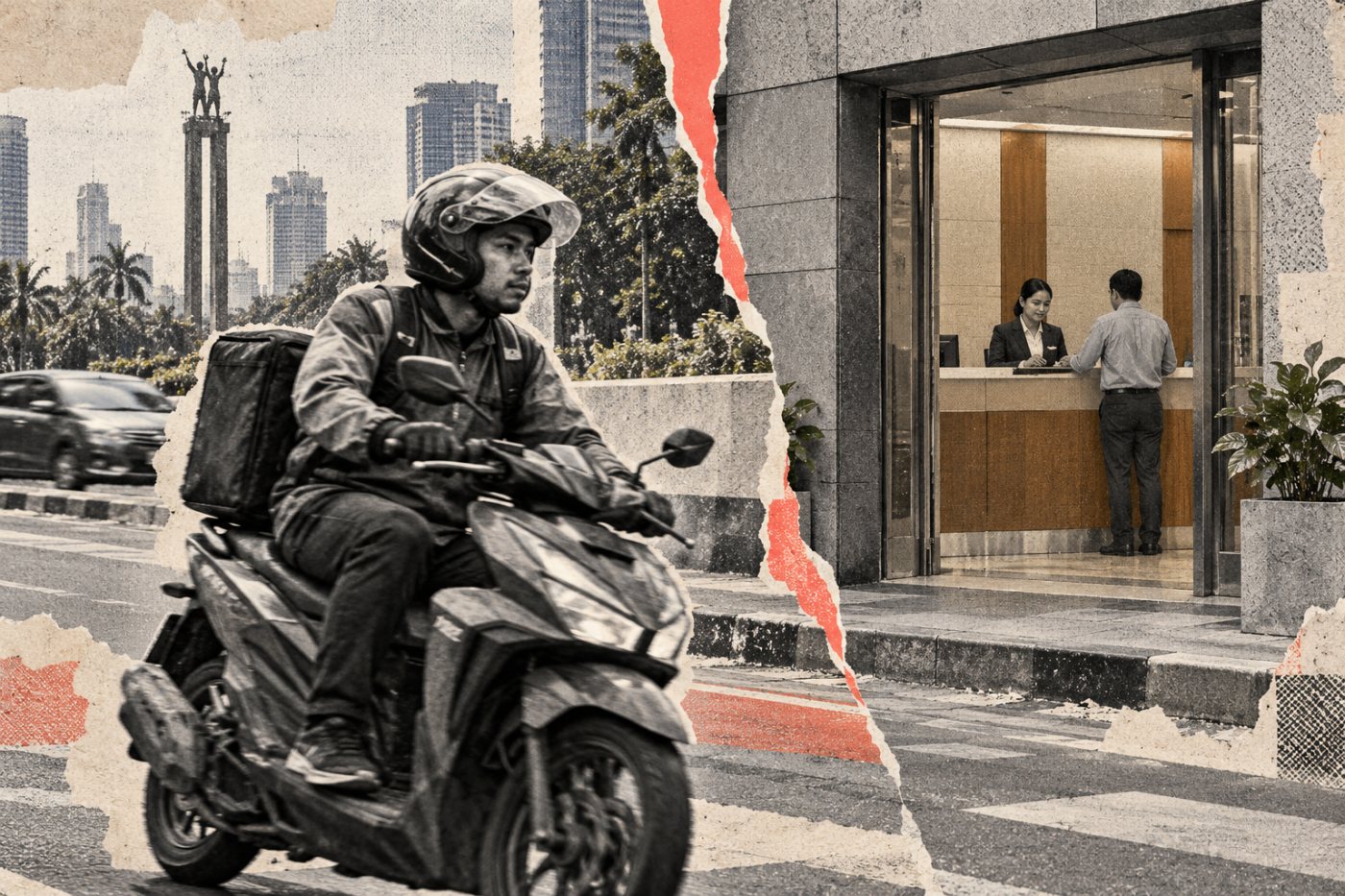 Peran pengemudi pengantaran yang diperkirakan tumbuh berhadapan dengan peran teller bank yang diperkirakan menyusut.