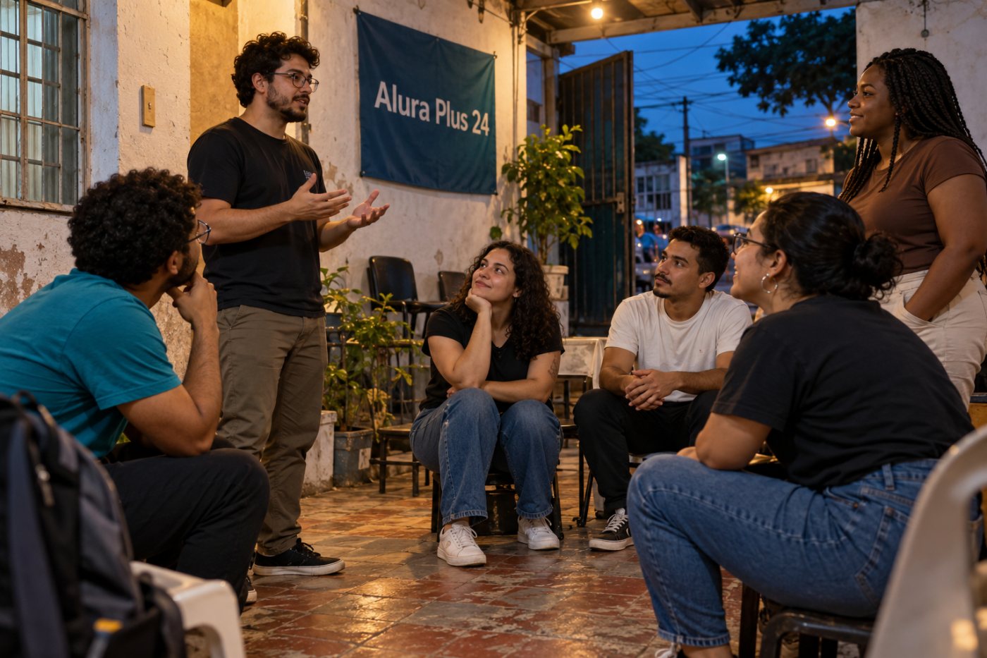 Mentoria em grupo da Alura como parte de uma trajetória guiada de estudos em tecnologia.
