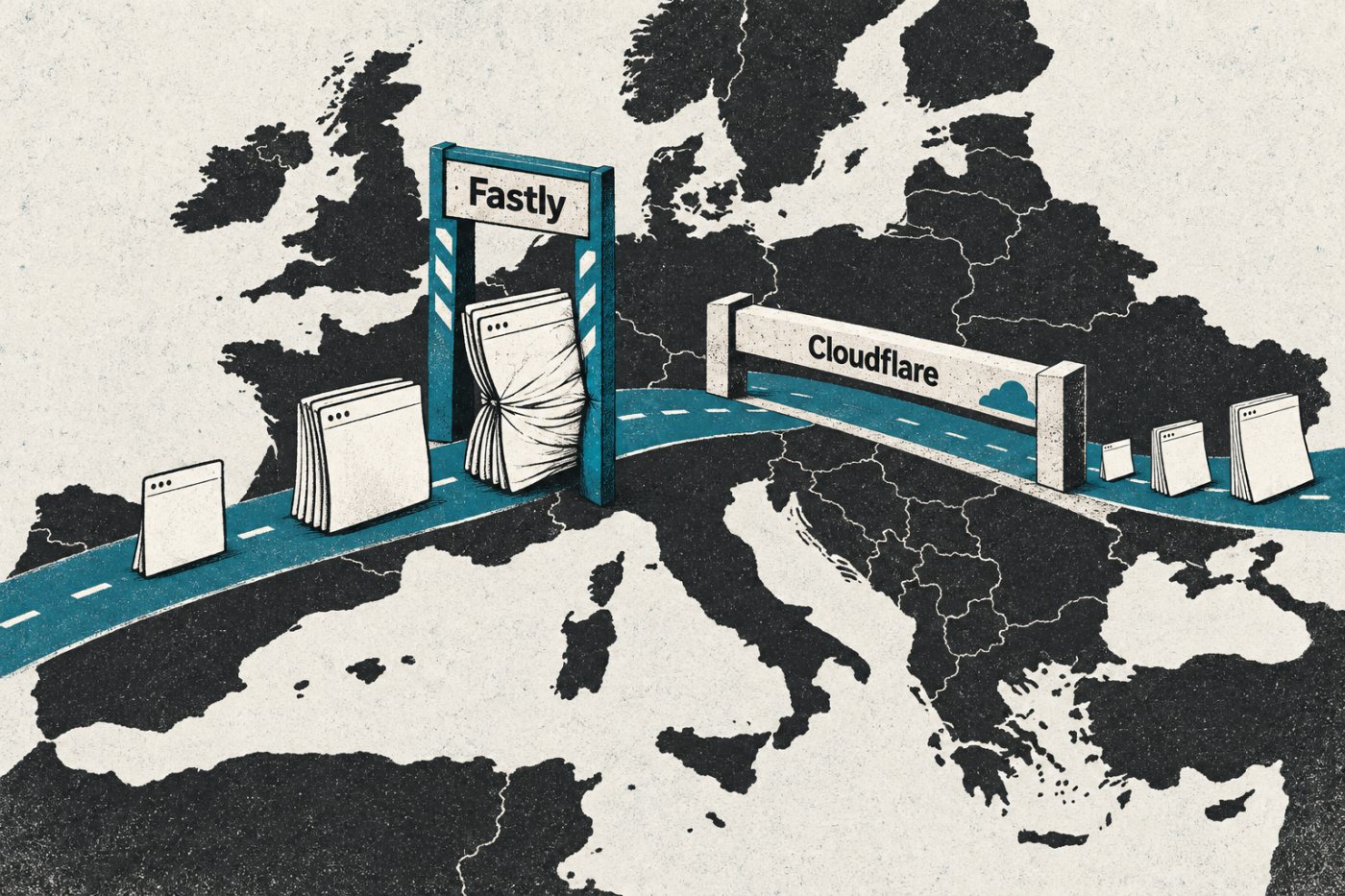 Tri profile trafiku tregojnë si rritet kostoja e llogaritur e Fastly krahas çmimit të planit bazë Cloudflare.