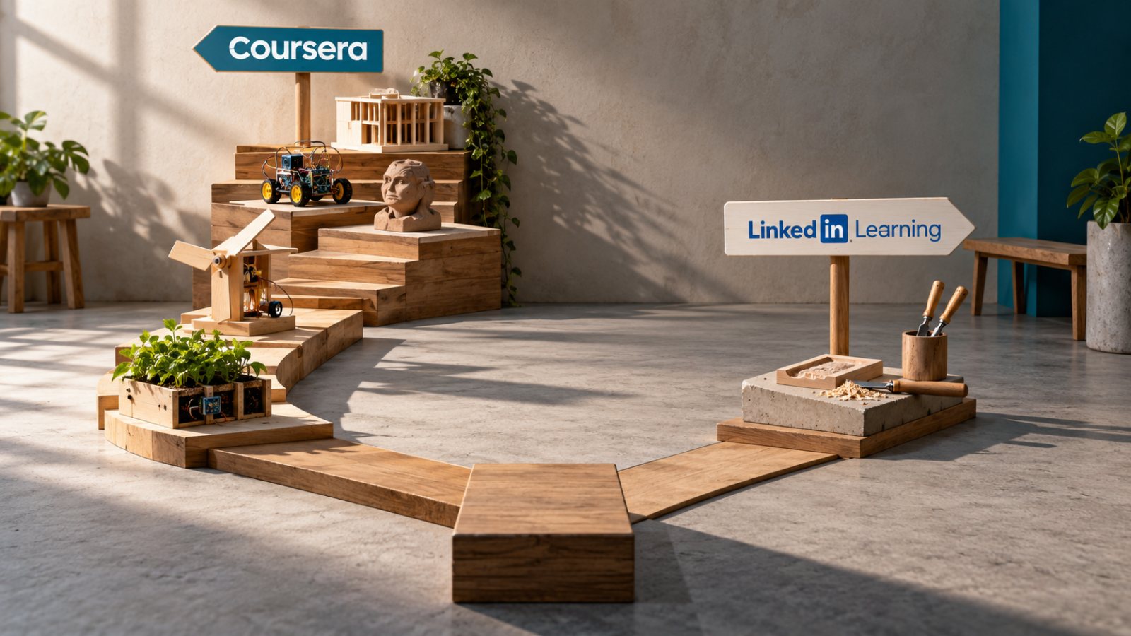 Coursera sau LinkedIn Learning: certificatul și viteza cer alegeri diferite