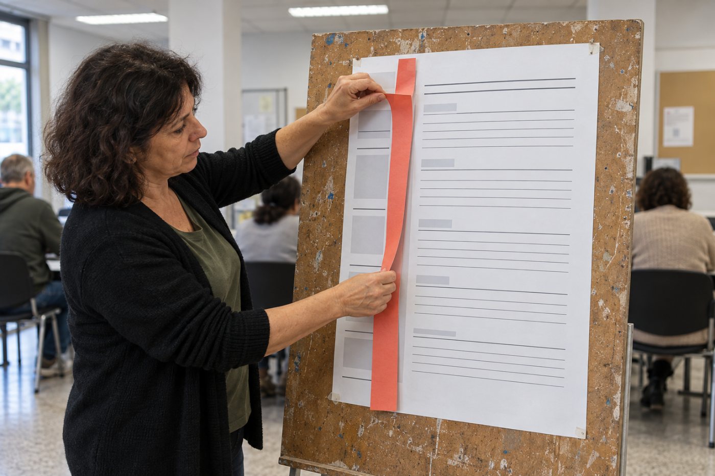 Un currículum elimina la separación entre columnas para mantener juntos cargos y fechas.