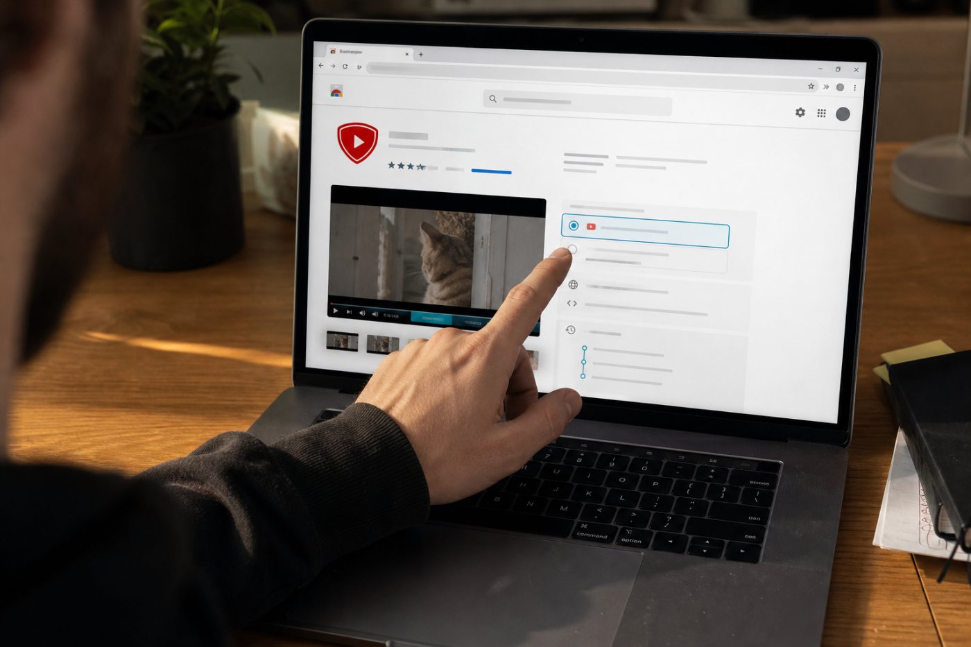 Проверка SponsorBlock перед установкой: назначение доступа к YouTube сопоставляется с разработчиком, обновлением и открытым исходным кодом