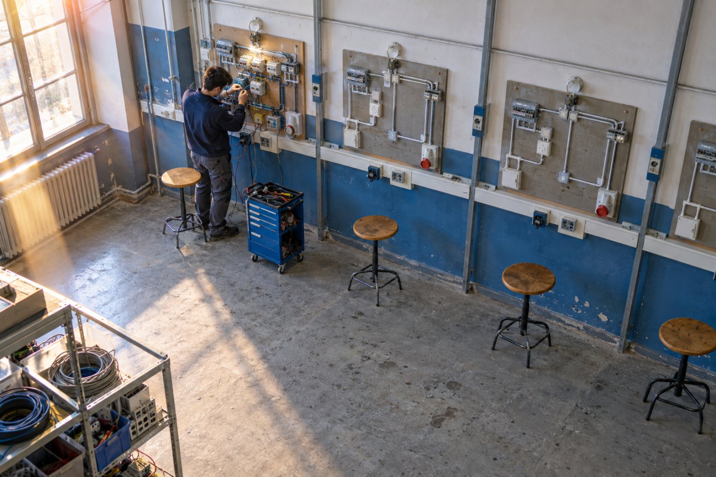 Un percorso di formazione in elettronica ed elettrotecnica affianca posti di pratica ancora da coprire.