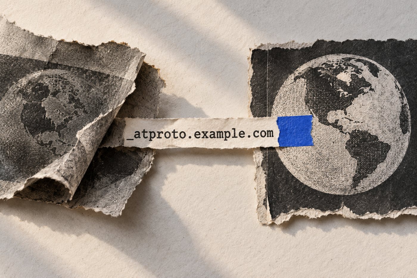 Przeniesienie rekordu _atproto.example.com do nowej strefy DNS zachowuje powiązanie domenowego handle z kontem Bluesky.