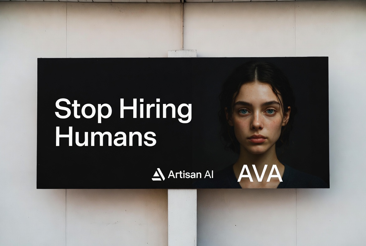 «Прекратите нанимать людей»: билборды AI-стартапа Artisan взорвали Америку и вызвали угрозы смерти