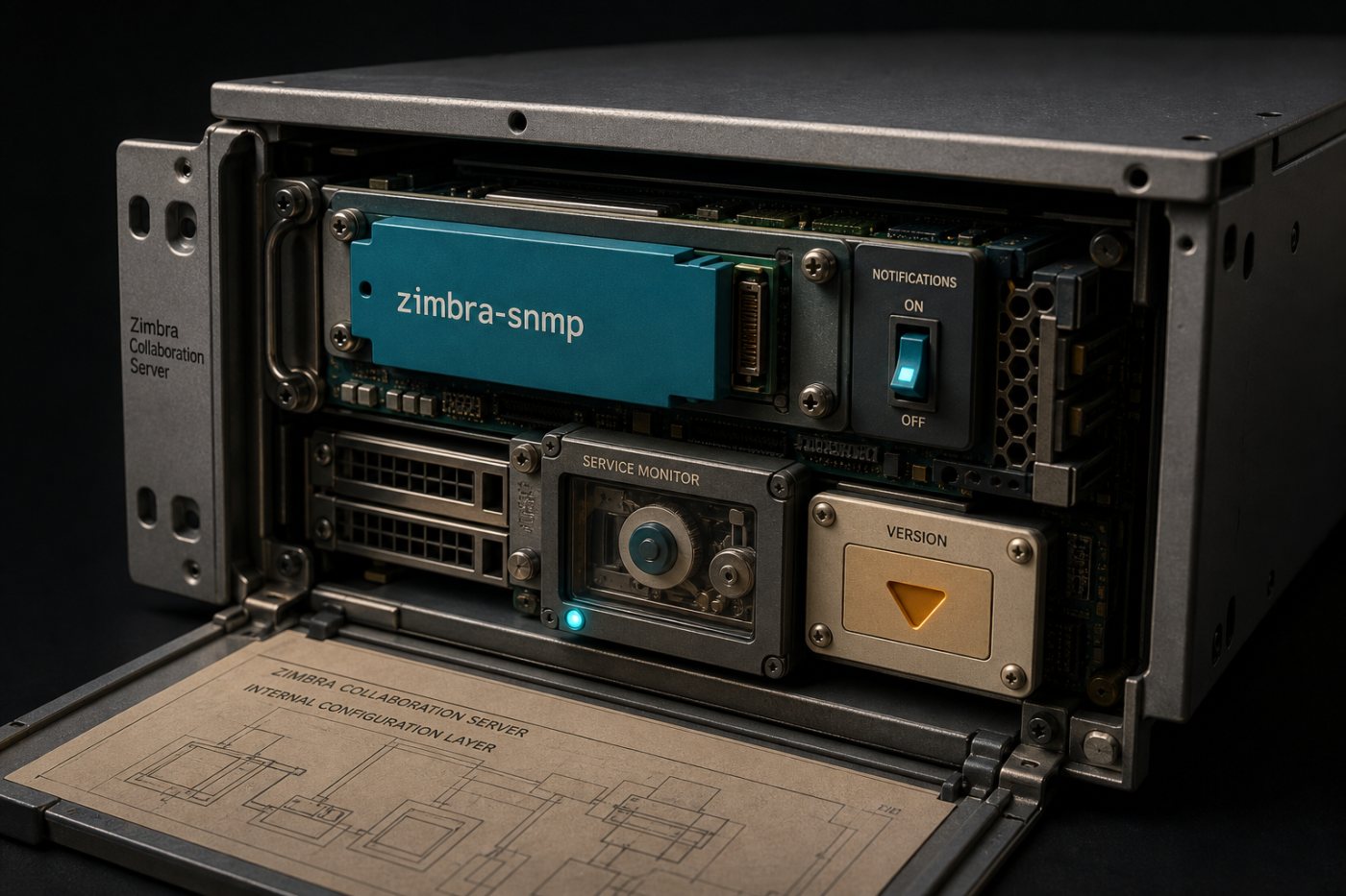 Prüfung eines Zimbra-Servers mit installiertem zimbra-snmp, aktivierten SNMP-Benachrichtigungen und einer Version vor 10.1.20