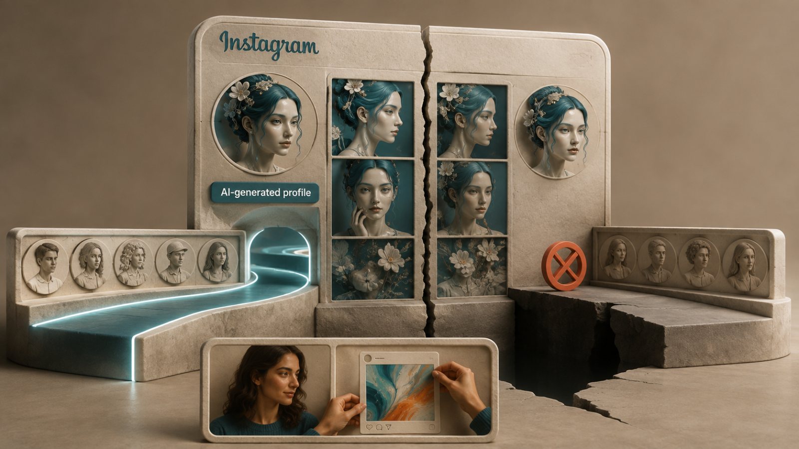 Instagram-এ AI পরিচয় গোপন করলে reach কমবে—সাধারণ AI edit বাদ