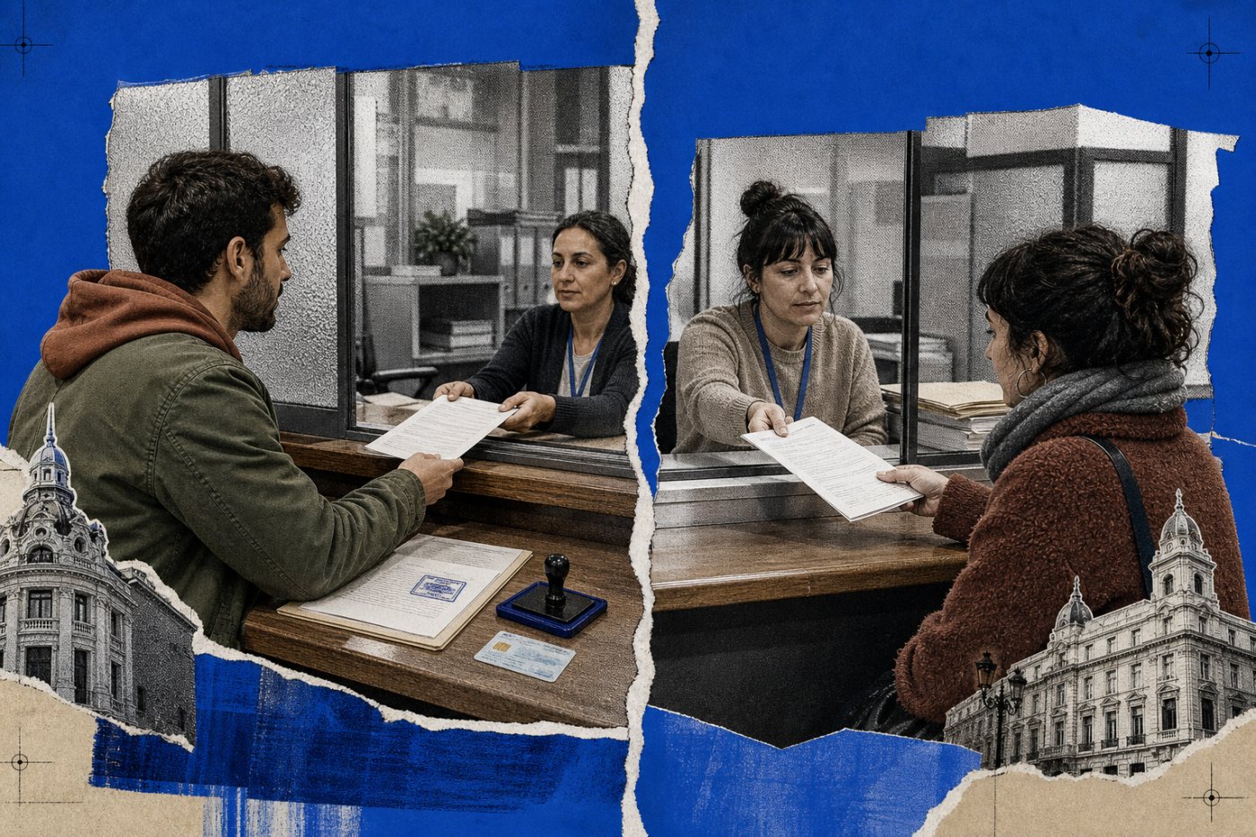 Una persona formaliza su alta laboral y otra se inscribe como desempleada en registros administrativos distintos.