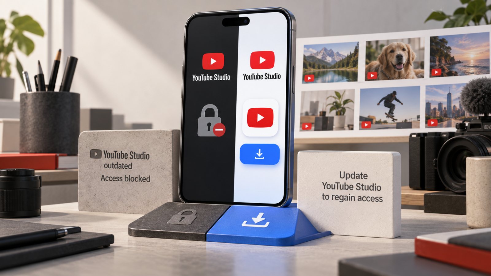 YouTube Studio lama berhenti didukung—akses seluler bisa tersendat