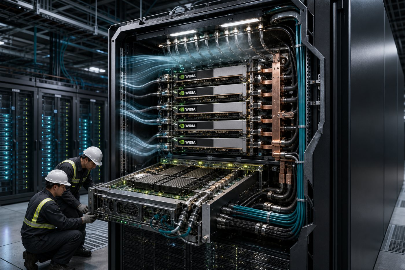 NVIDIA-ভিত্তিক সক্রিয় ডেটা সেন্টারে নতুন কম্পিউটিং সক্ষমতা যুক্ত হচ্ছে, যা ৮৯ বিলিয়ন ডলারের ব্যবসার বিস্তার বোঝায়।