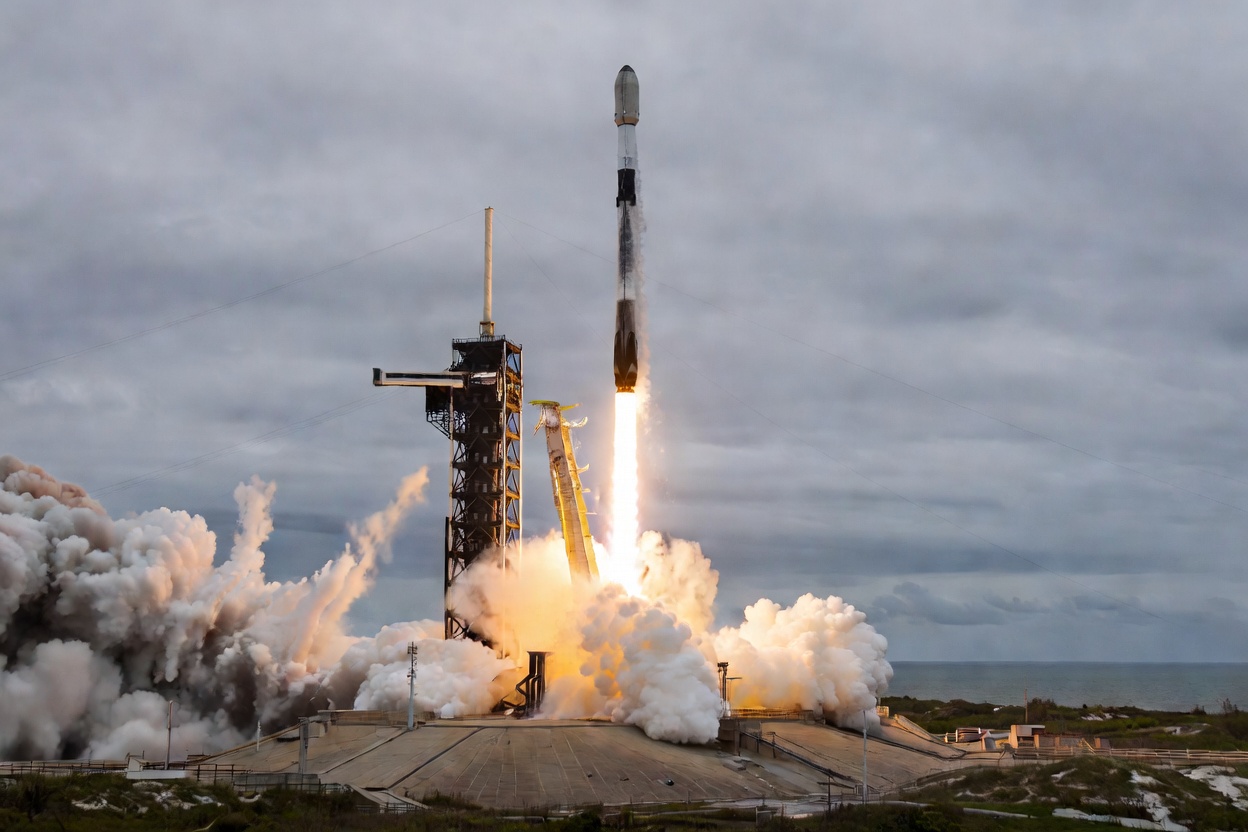 Запуск Falcon 9 со спутником SXM-11 с мыса Канаверал