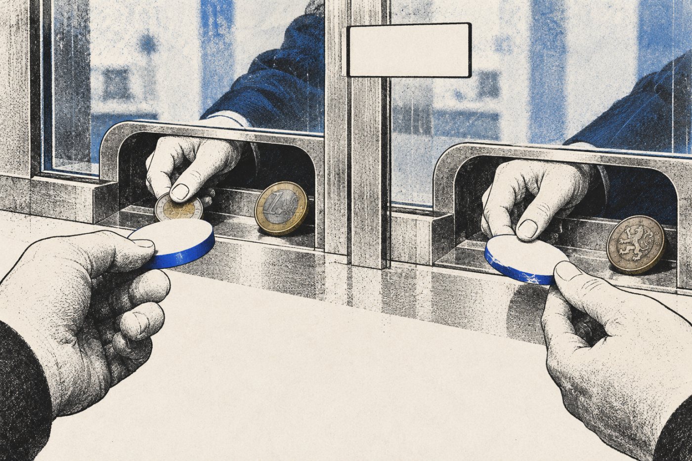 Při nákupu ETF na Xetře vstupuje do srovnání KB Broker a Fio e-Broker směna korun na eura i případná směna zpět.