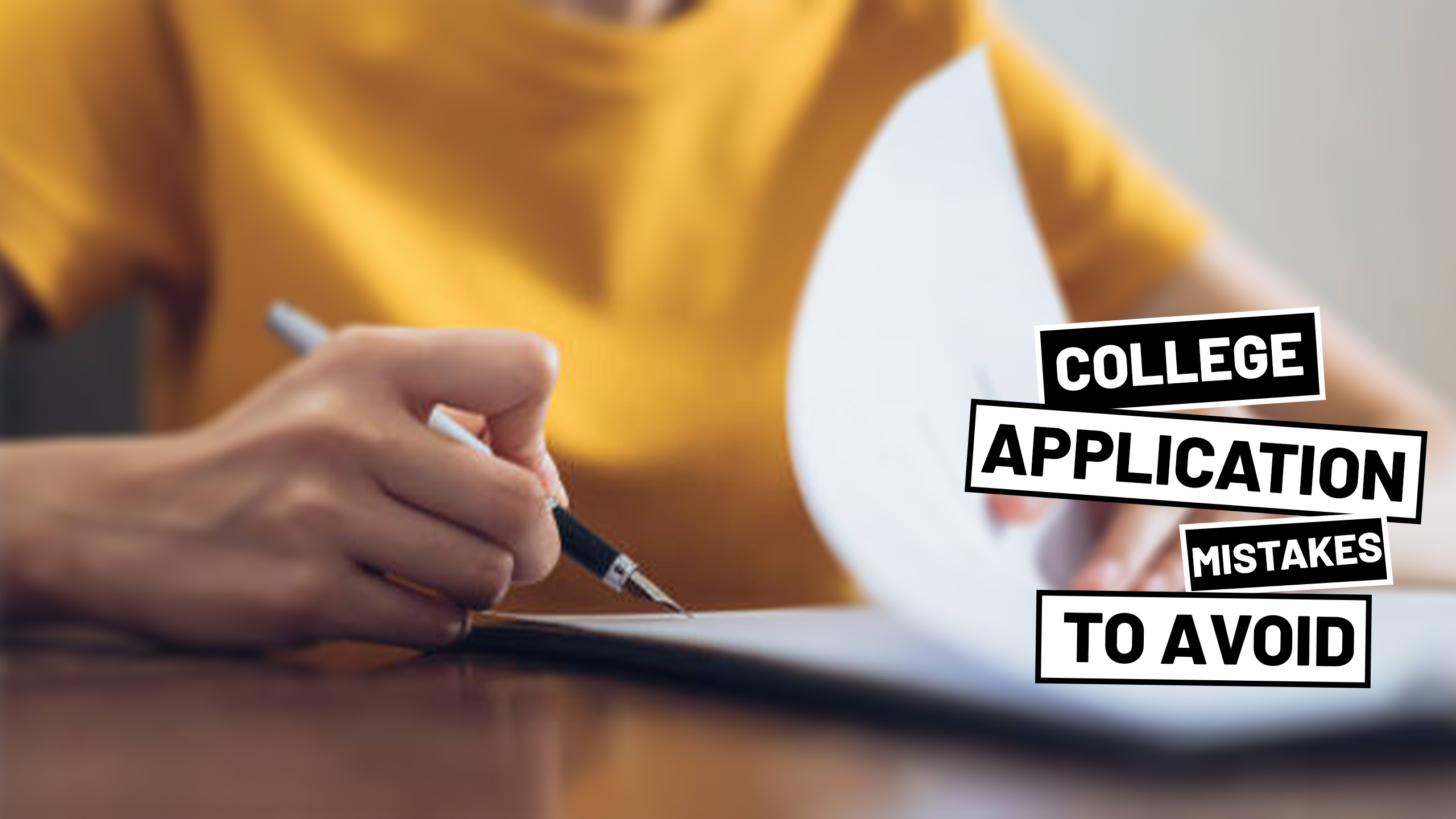 5 Avoidable Mistakes During College Application
