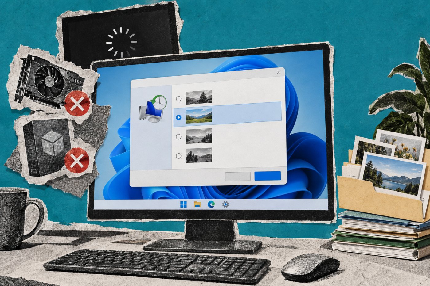 Windows 11 Sistem Geri Yükleme ile sorunlu değişiklik öncesindeki noktanın seçilmesi