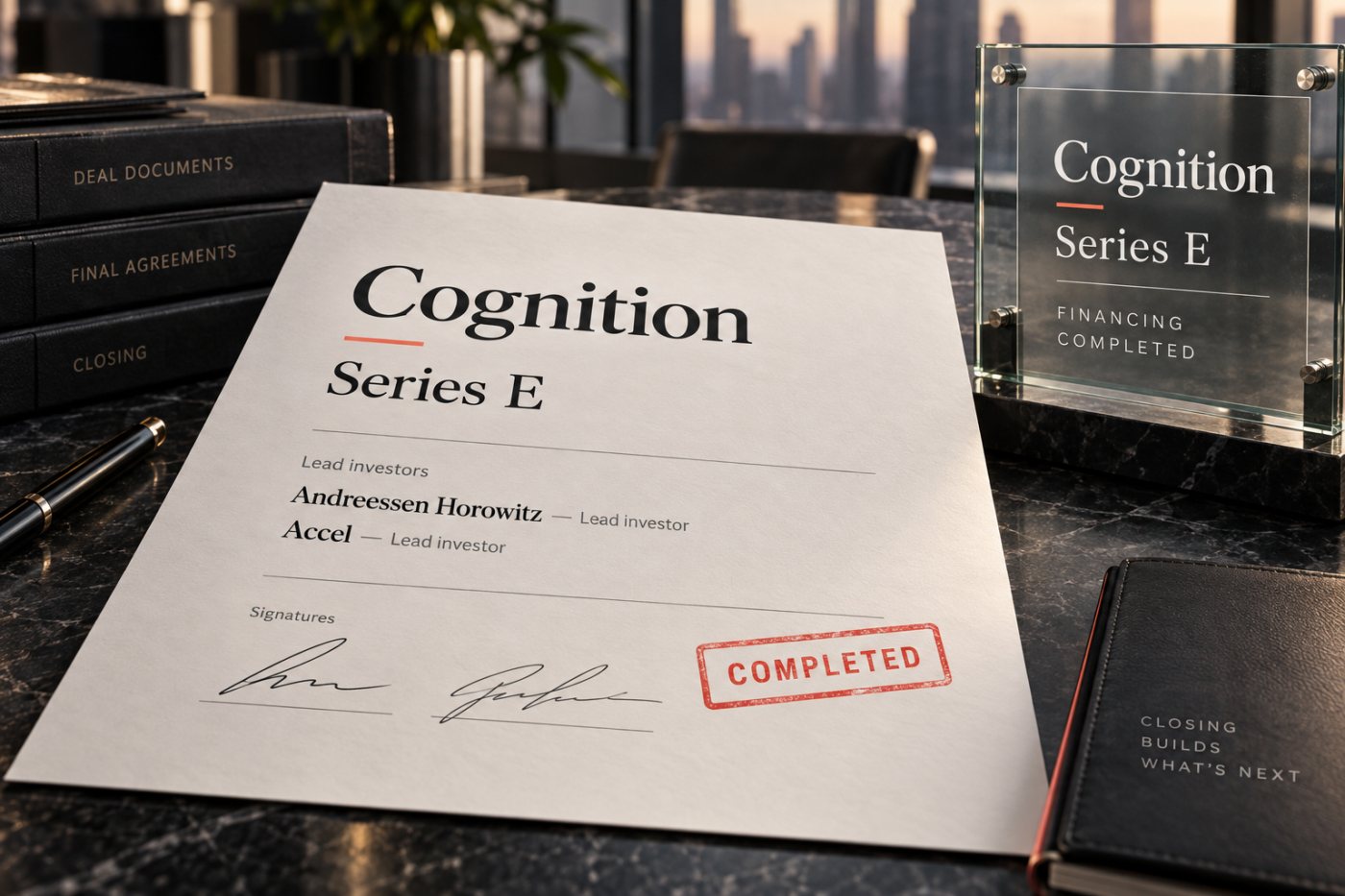 Подтверждённый раунд серии E Cognition на сумму более $2 млрд при оценке $48 млрд.