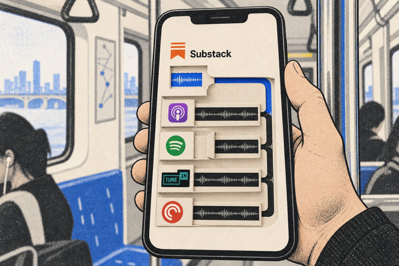Substack podcast-এর public ও paid audio বিভিন্ন external app-এ আলাদা নিয়মে পৌঁছানো
