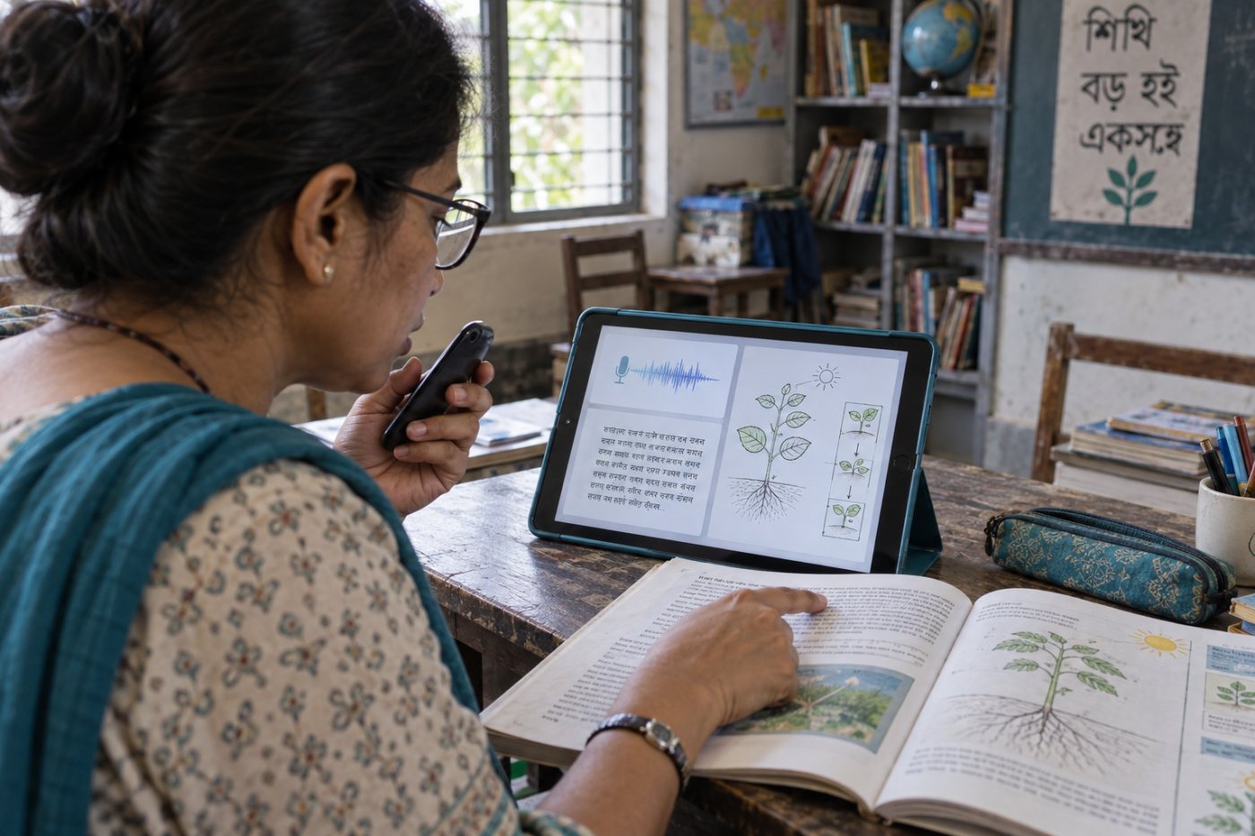 ২২ ভাষার দাবির মধ্যে বাংলা voice input, script ও পাঠ্যক্রমভিত্তিক উত্তরের পৃথক যাচাই