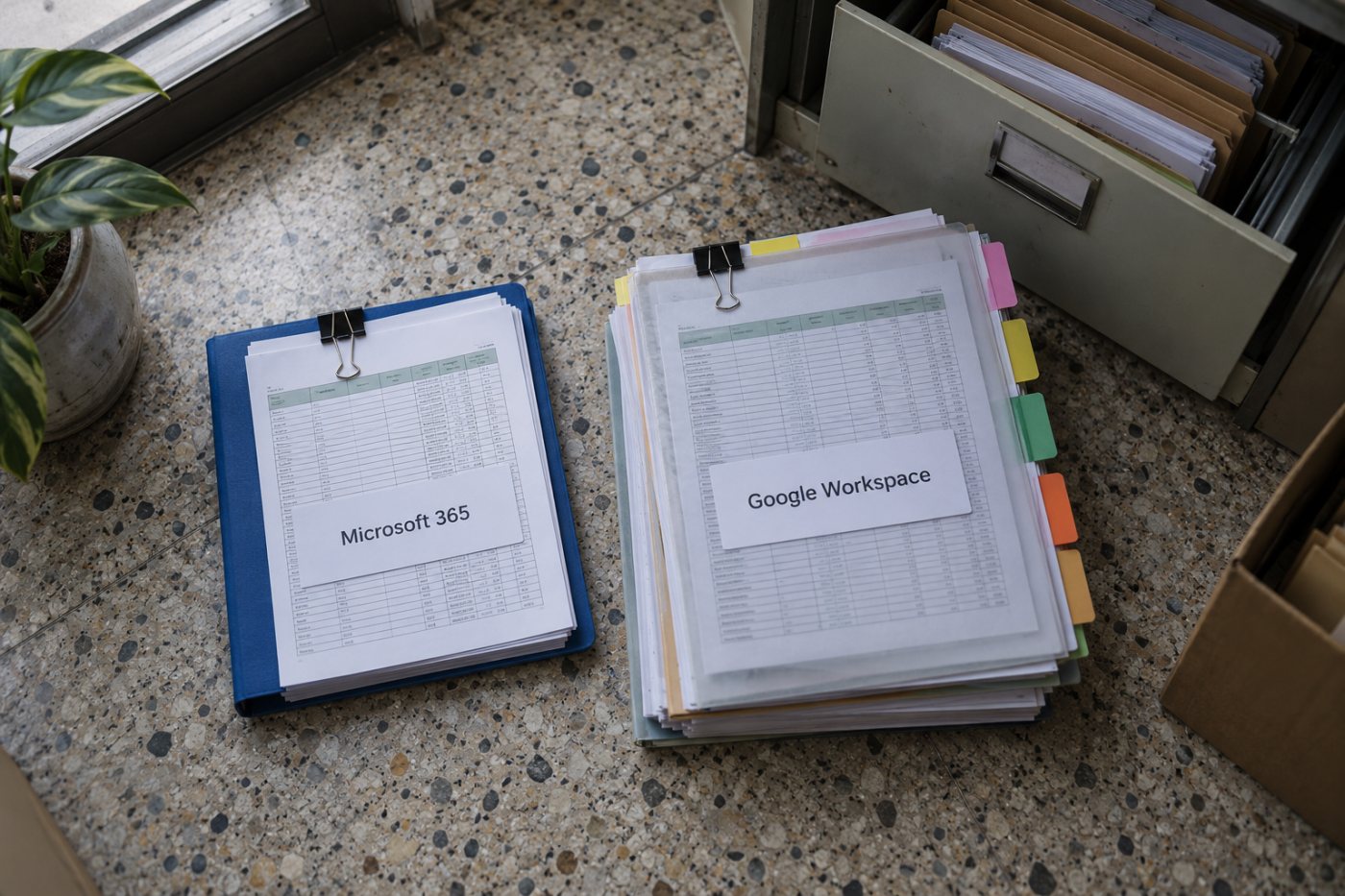 Microsoft Excel แบบติดตั้งบนเครื่องเทียบกับการทำงานร่วมกันผ่าน Google Sheets เมื่อทีมต้องใช้ไฟล์ออฟไลน์