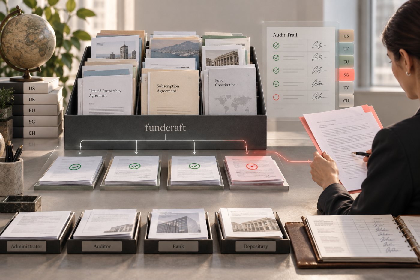 fundcraft میں منتخب AI-enabled مرحلہ دستاویزات چھانٹ کر غیر یقینی معاملات انسانی جائزے کو بھیجتا ہے