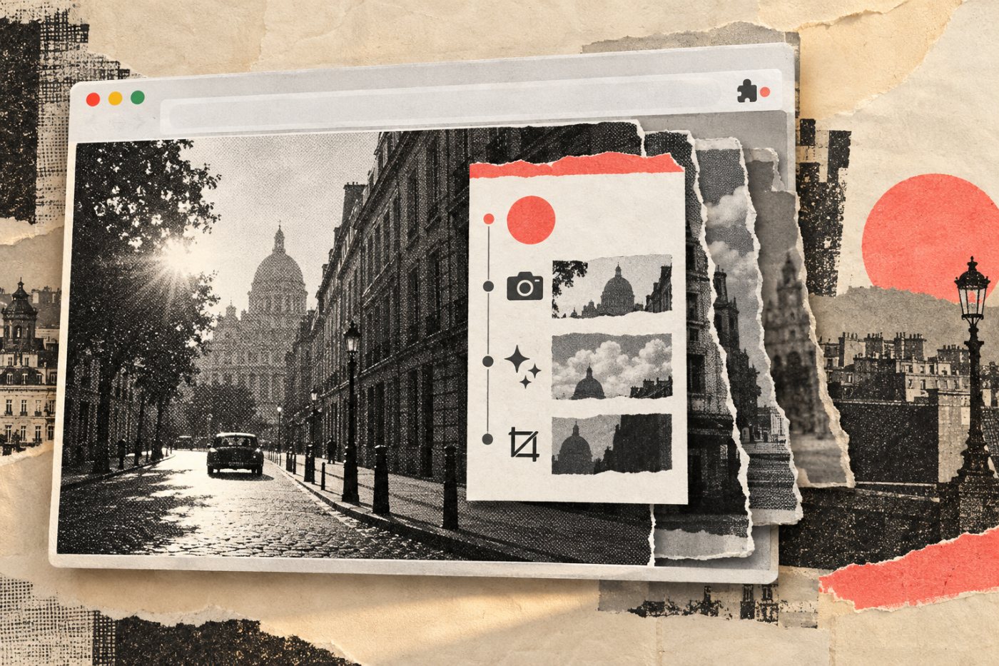L’extension Adobe Content Authenticity associe un justificatif détecté à l’image consultée sur le web.