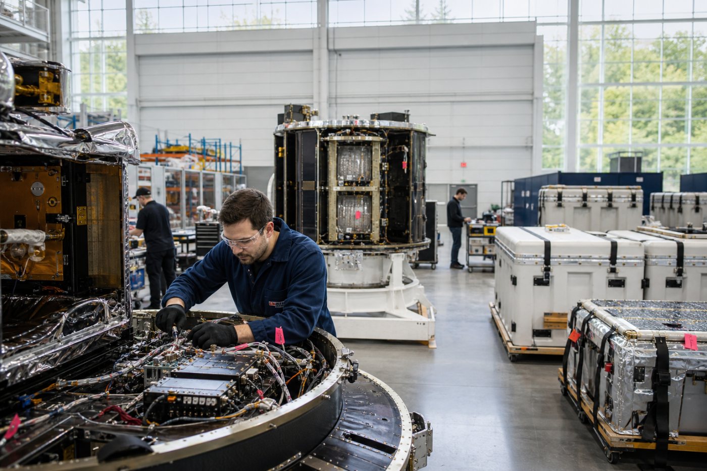 Montée en production de Starcloud-3 et intégration de matériel de calcul orbital dans l’usine de Woodinville.