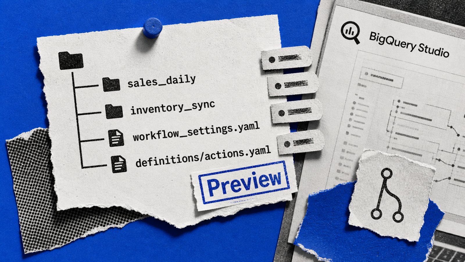 BigQuery يضع مسارات البيانات داخل Git، لكن الميزة ما زالت Preview