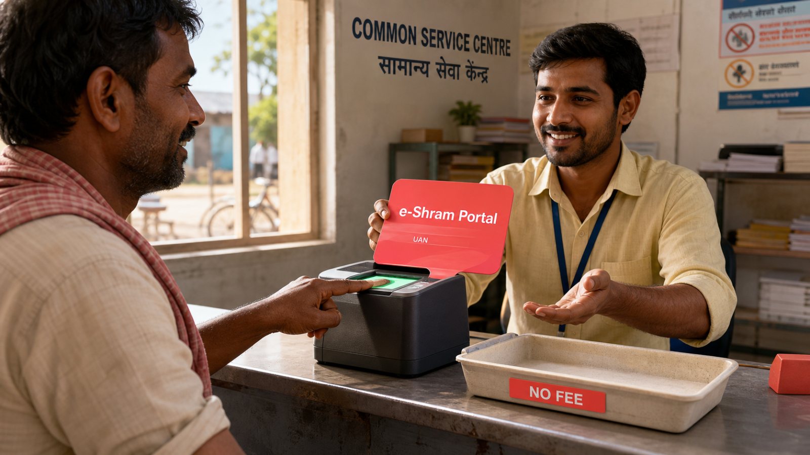 e-Shram पर 31.89 करोड़ पंजीकरण—कार्ड बनते ही नकद लाभ नहीं मिलता