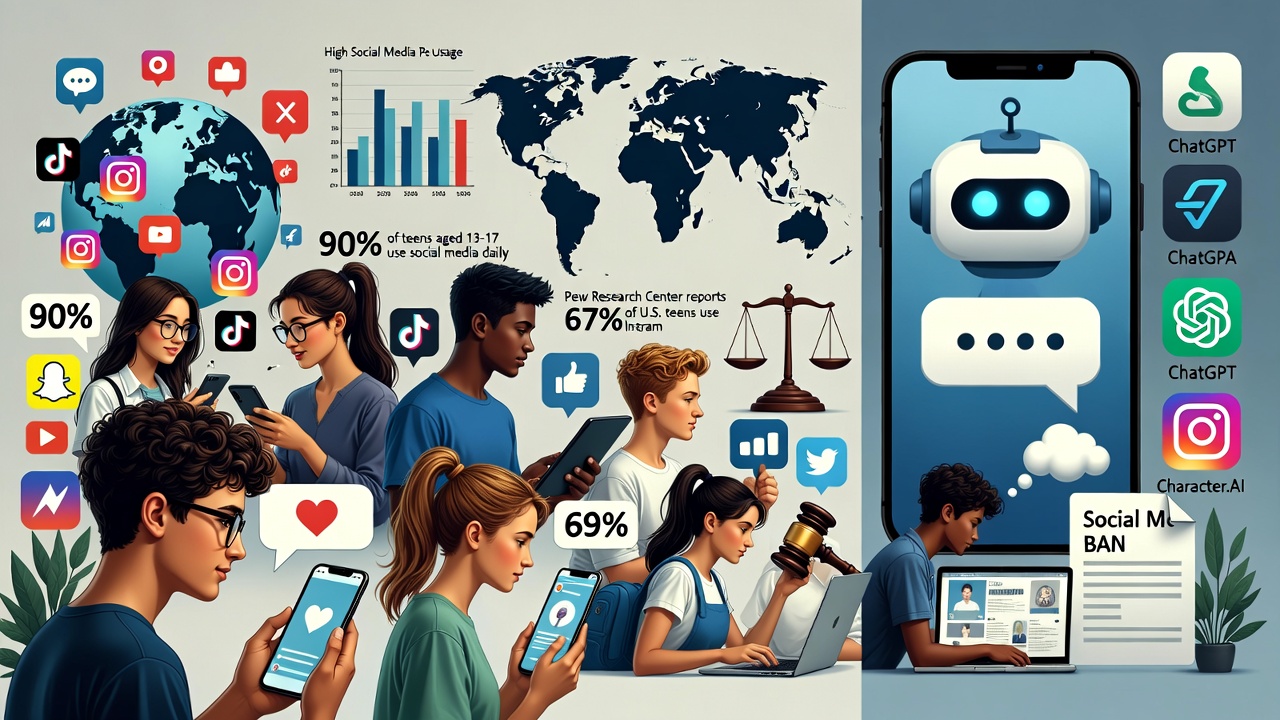 The Digital Lifeline: How Social Media and AI Are Shaping Teen Lives in 2025