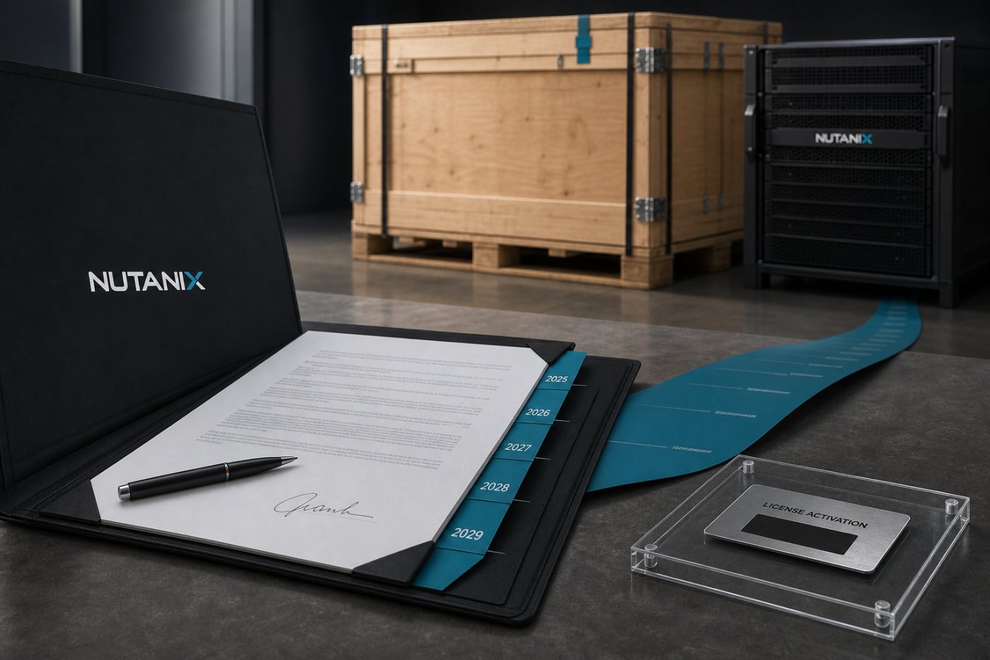 Contrato da Nutanix de duração média plurianual tem ativação alinhada à entrega posterior dos servidores.